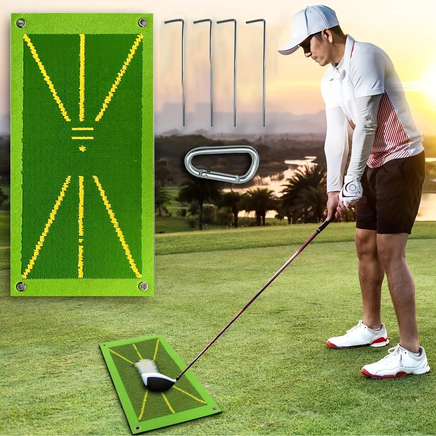 Portable Golf Training Mat – Durable Golf Hitting Mat for Swing Practice