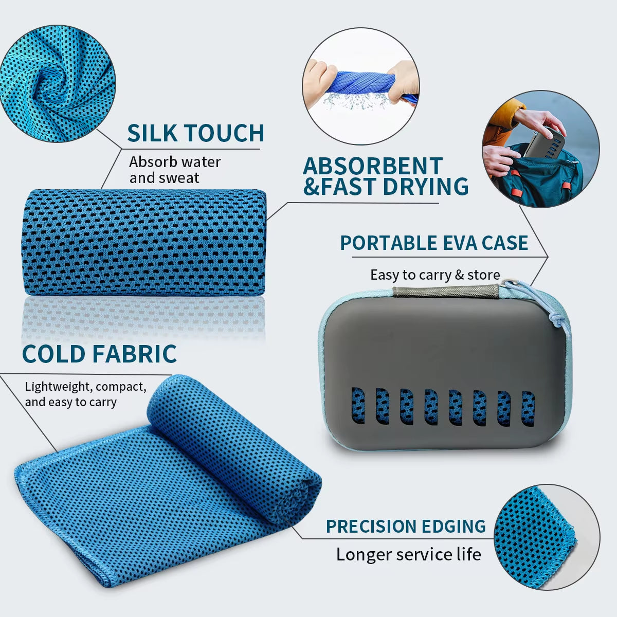 Cooling Towel with EVA Carry Case