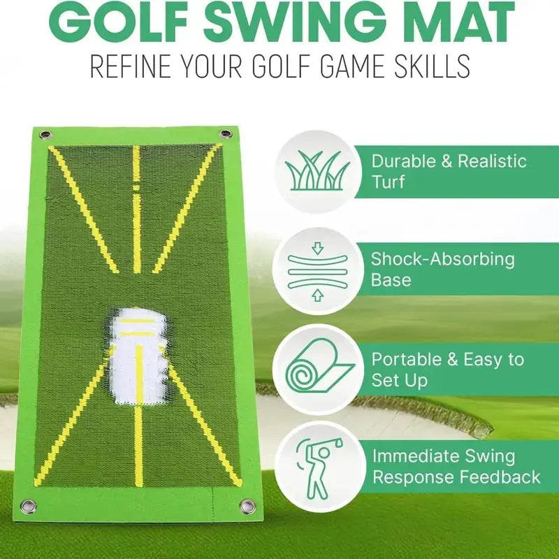 Portable Golf Training Mat – Durable Golf Hitting Mat for Swing Practice